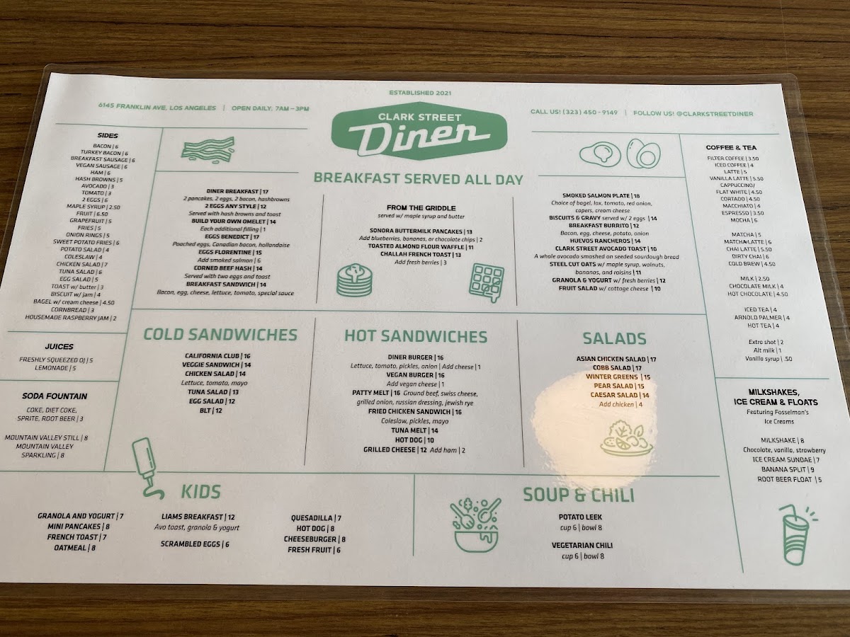 Clark Street Diner Photo Menu 8