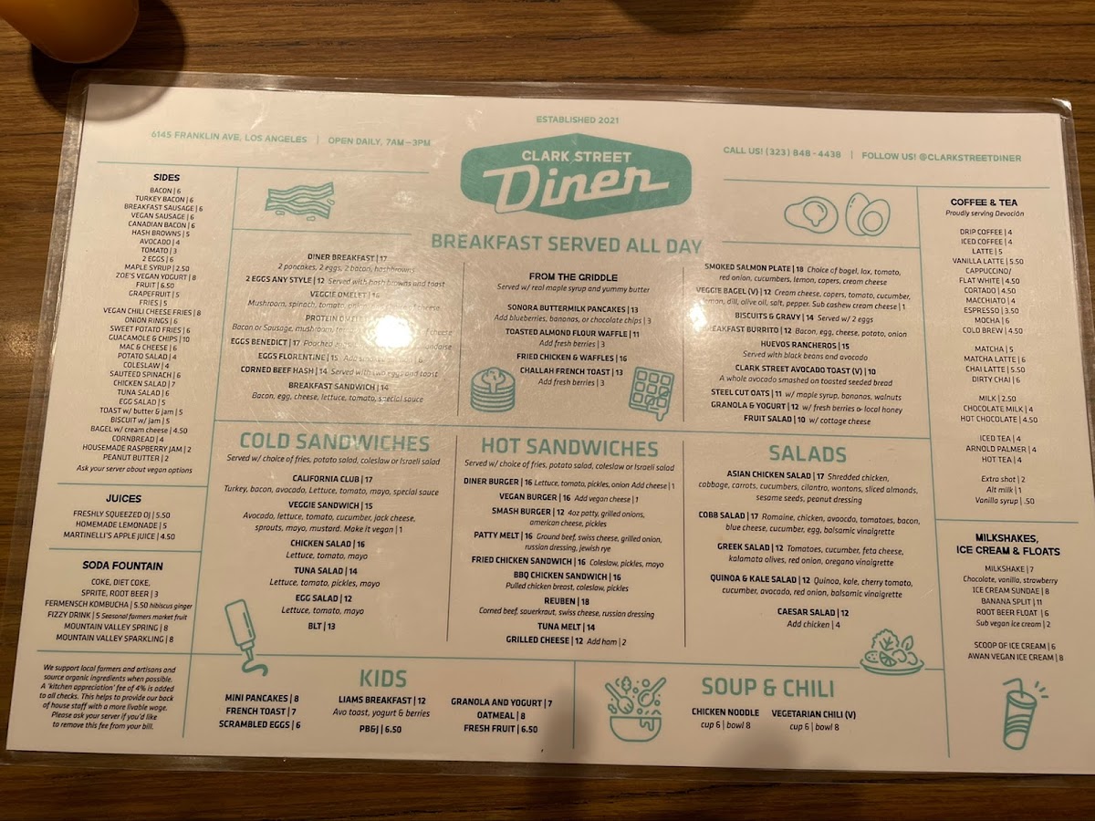 Clark Street Diner Photo Menu 9