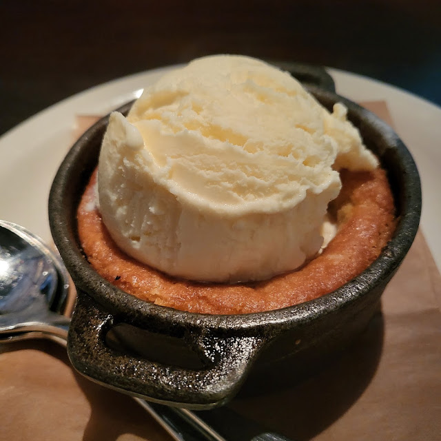 Warm Butter Cake with Vanilla Ice Cream