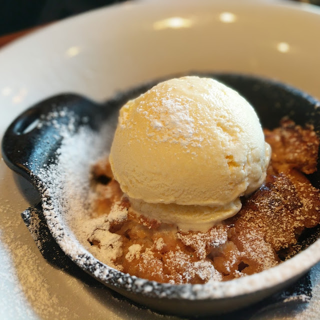 Bread Pudding and Ice Cream Sundae