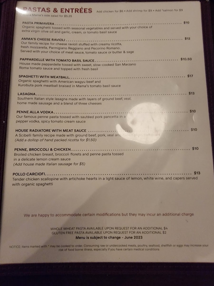 Mama Ricotta's Photo Menu 10