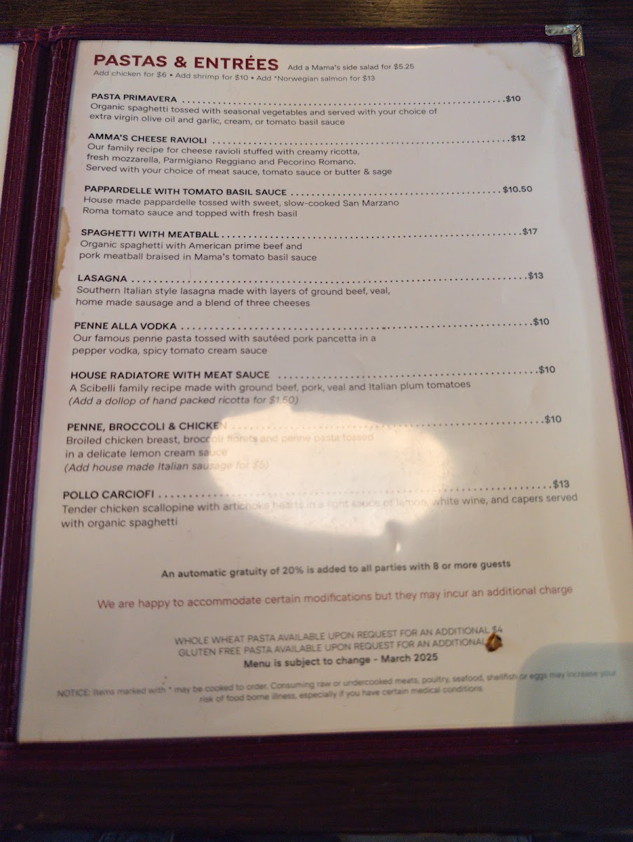 Mama Ricotta's Photo Menu 5