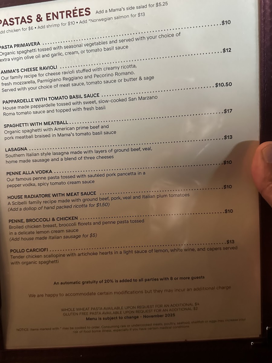 Mama Ricotta's Photo Menu 9