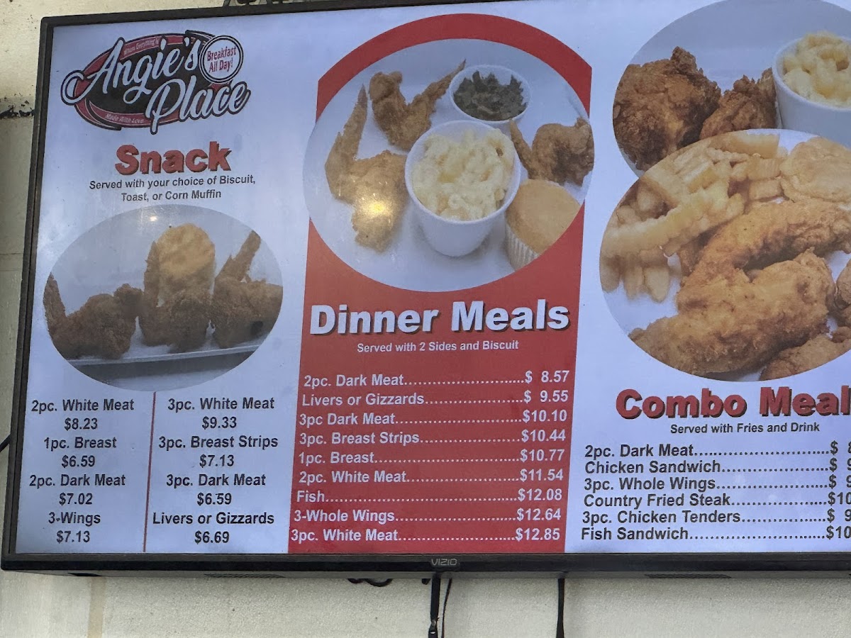 Angie's Place Photo Menu 2