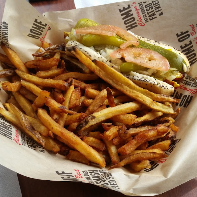 Hot Dog with Fries
