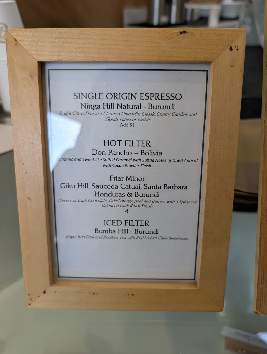 Saint Frank Coffee Photo Menu 4