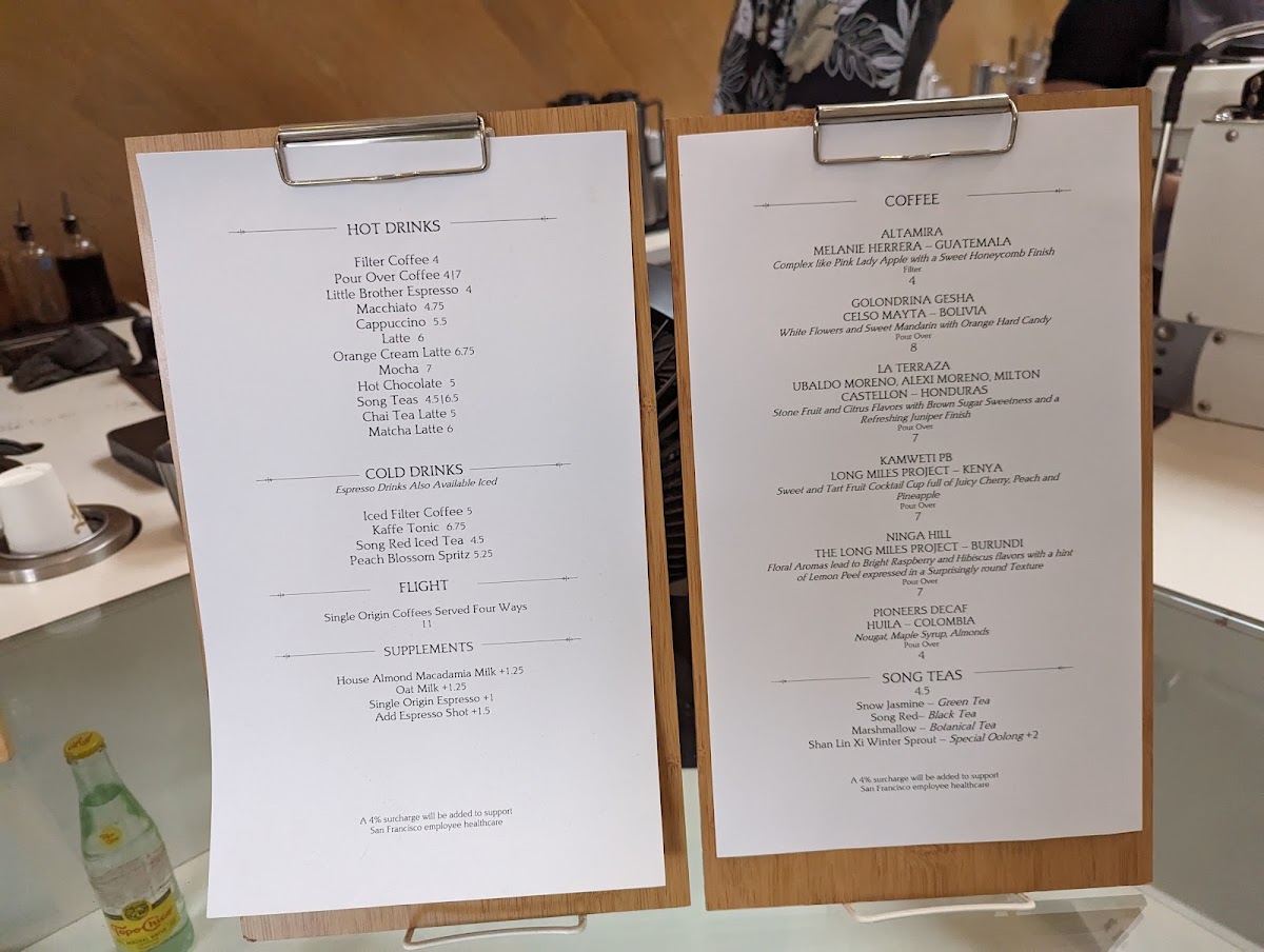 Saint Frank Coffee Photo Menu 5