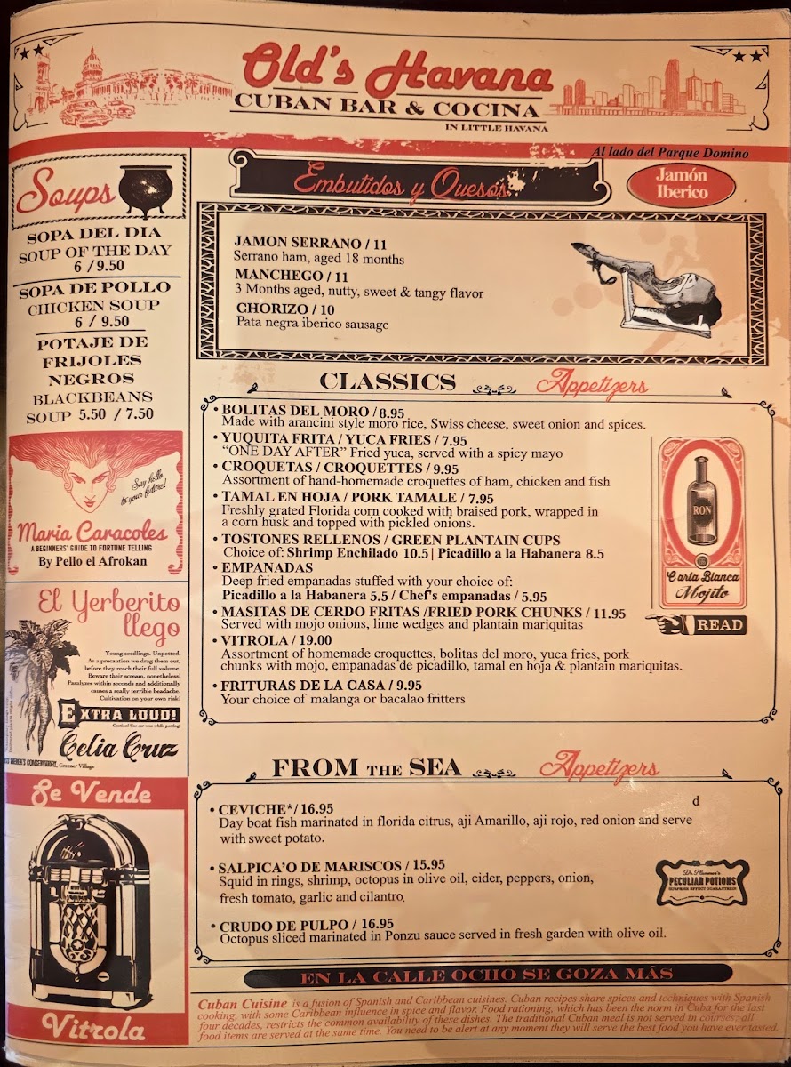 Old's Havana Cuban Bar & Cocina Photo Menu 1