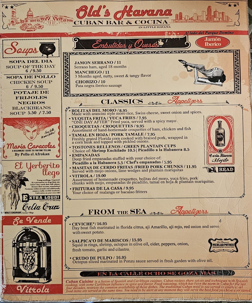 Old's Havana Cuban Bar & Cocina Photo Menu 2