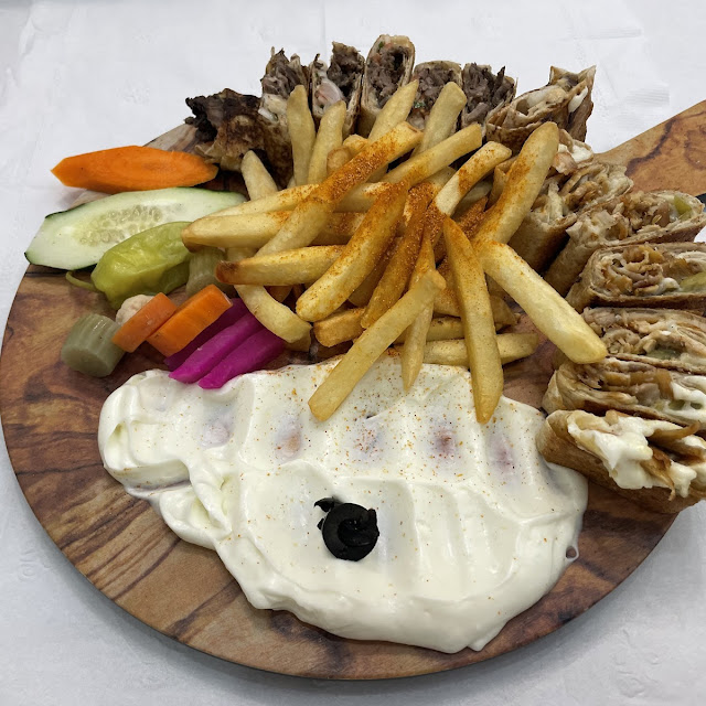 Shawarma Platter with Fries and Dip