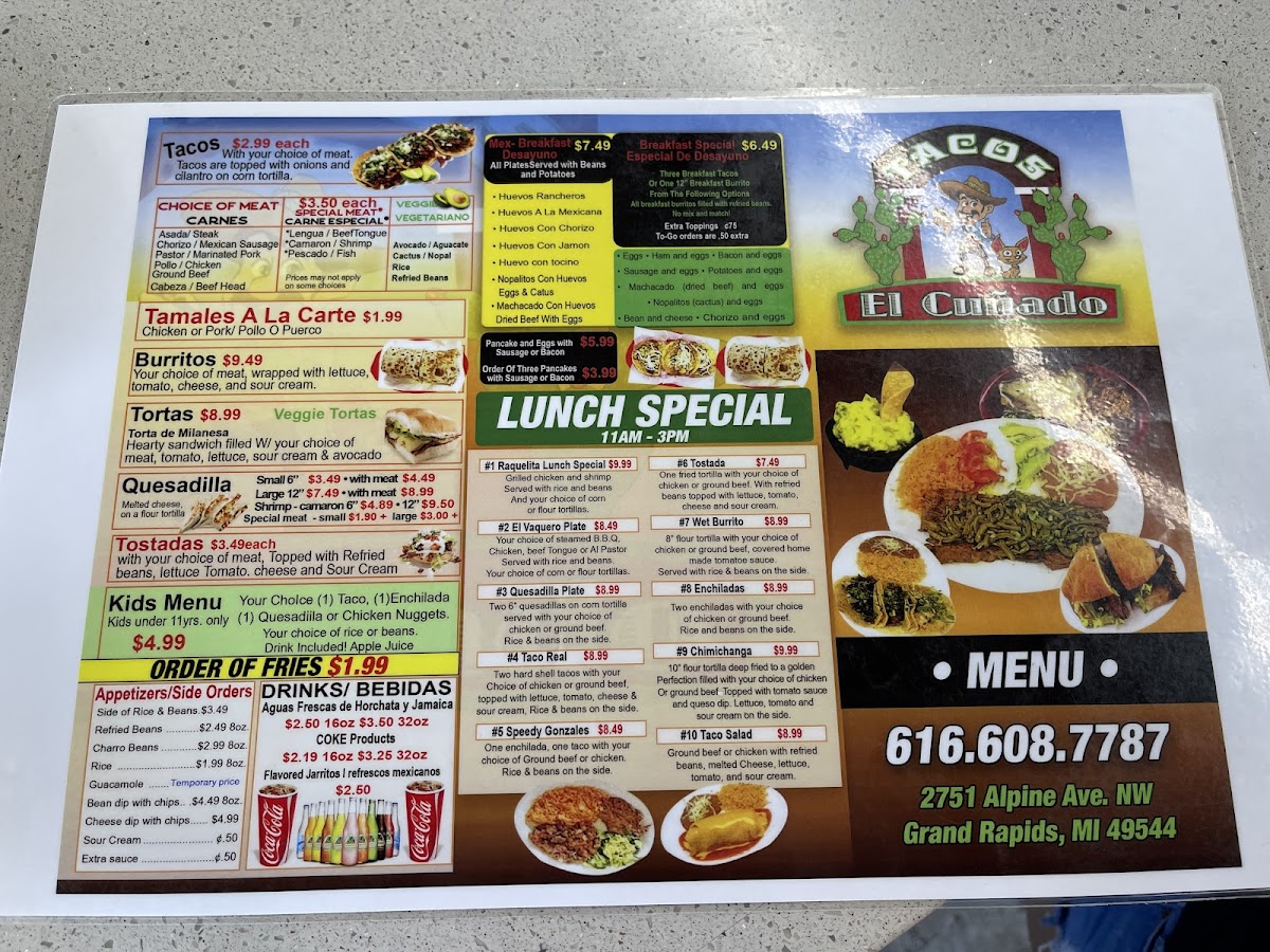 Tacos El Cunado Photo Menu 1