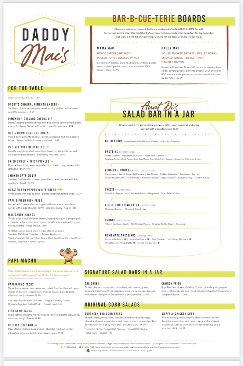 Daddy Mac's Down Home Dive Photo Menu 3