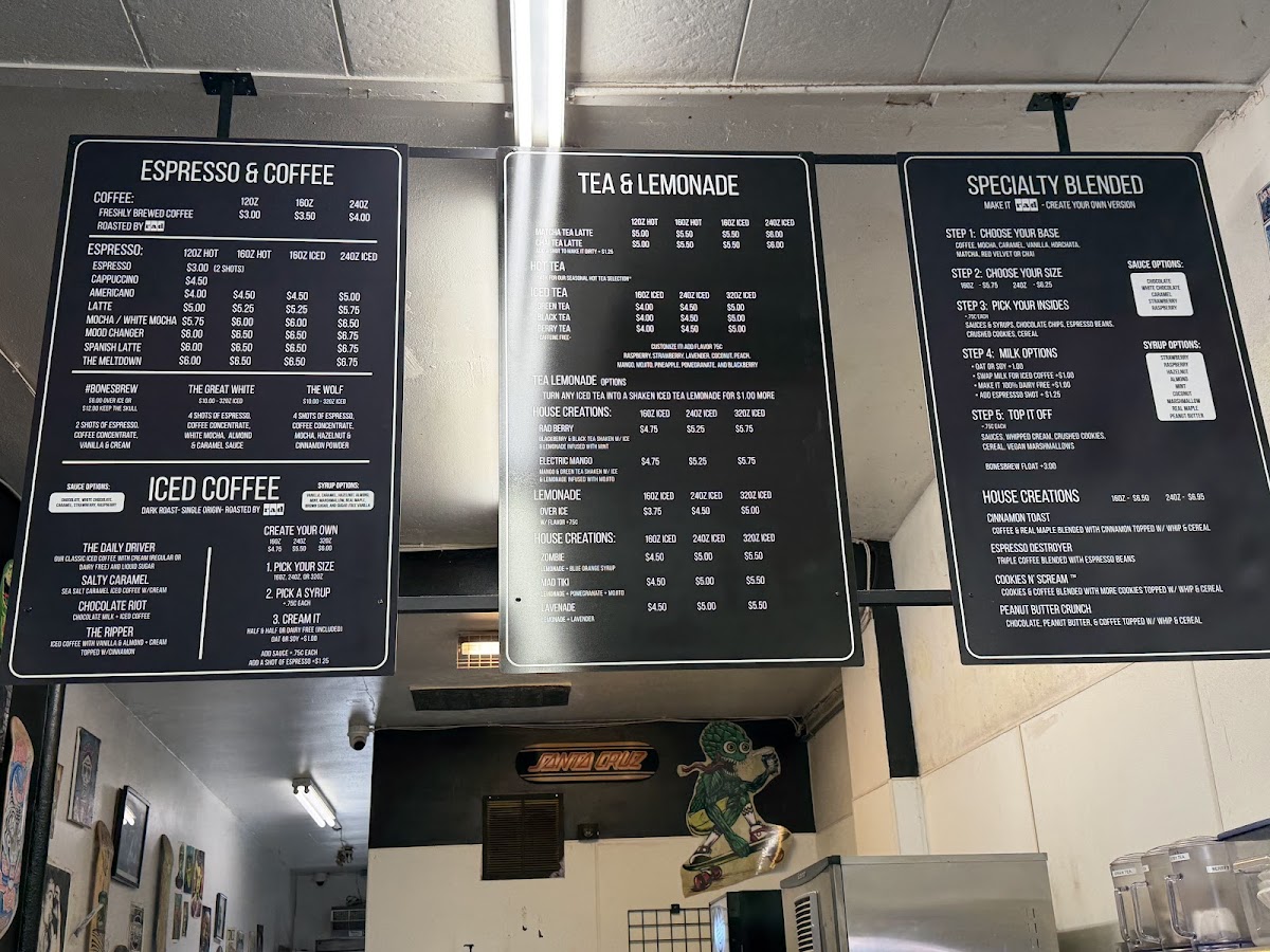 Rad Coffee - Upland Photo Menu 1