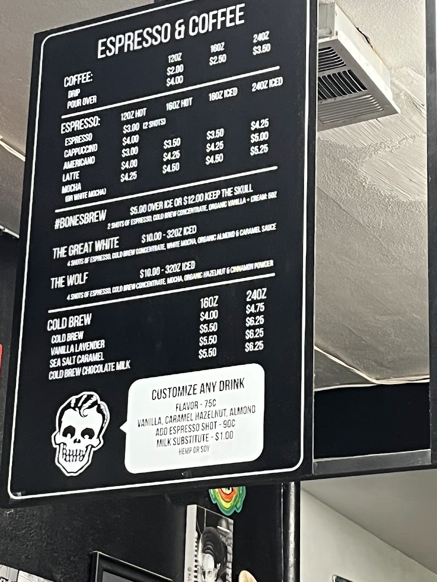 Rad Coffee - Upland Photo Menu 10
