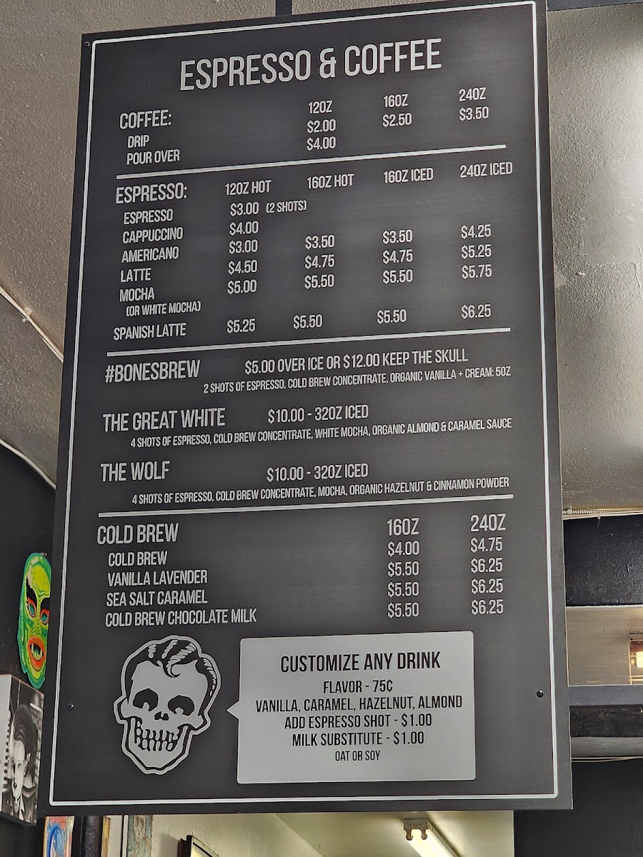 Rad Coffee - Upland Photo Menu 2