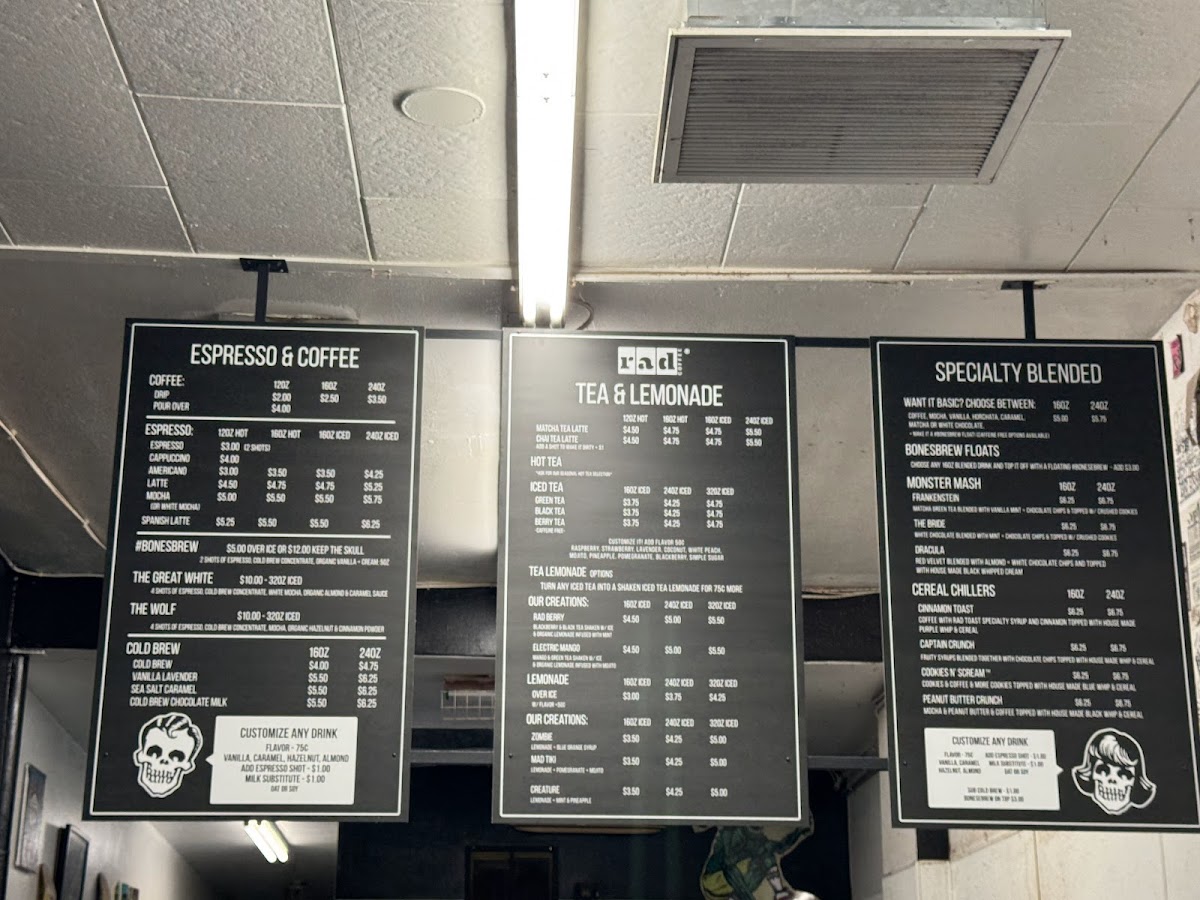 Rad Coffee - Upland Photo Menu 5