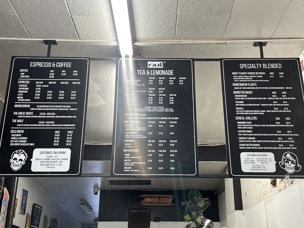 Rad Coffee - Upland Photo Menu 6
