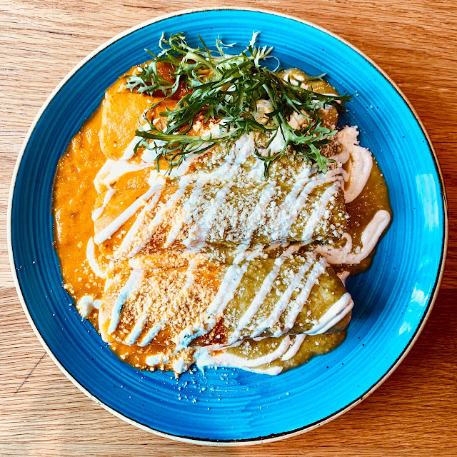 Chicken Enchiladas Divorciadas