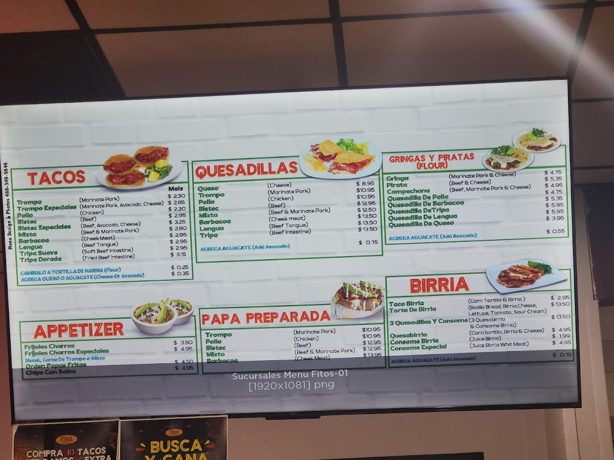 Fito's Tacos De Trompo Photo Menu 1