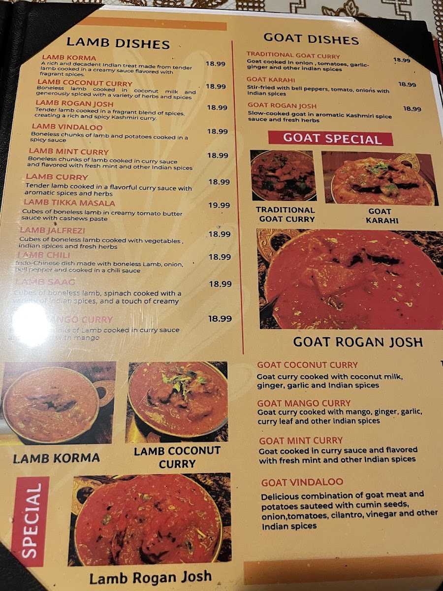 Marigold Fine Indian Cuisine Photo Menu 2