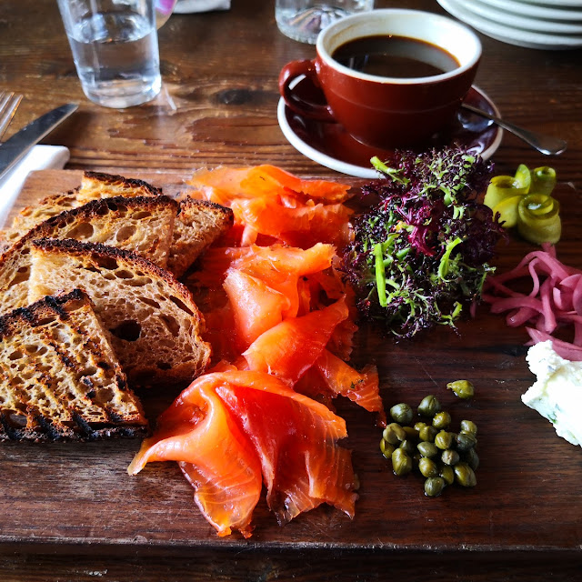 Homemade Smoked Salmon and Goat Cheese w Herbs