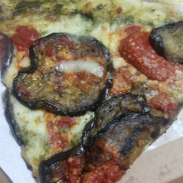 Eggplant Pesto Pizza