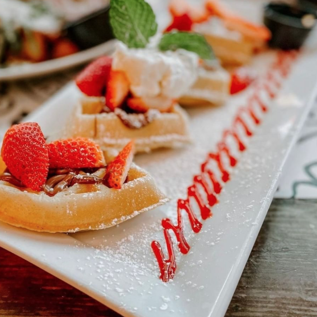 Strawberry Banana Nutella Waffle