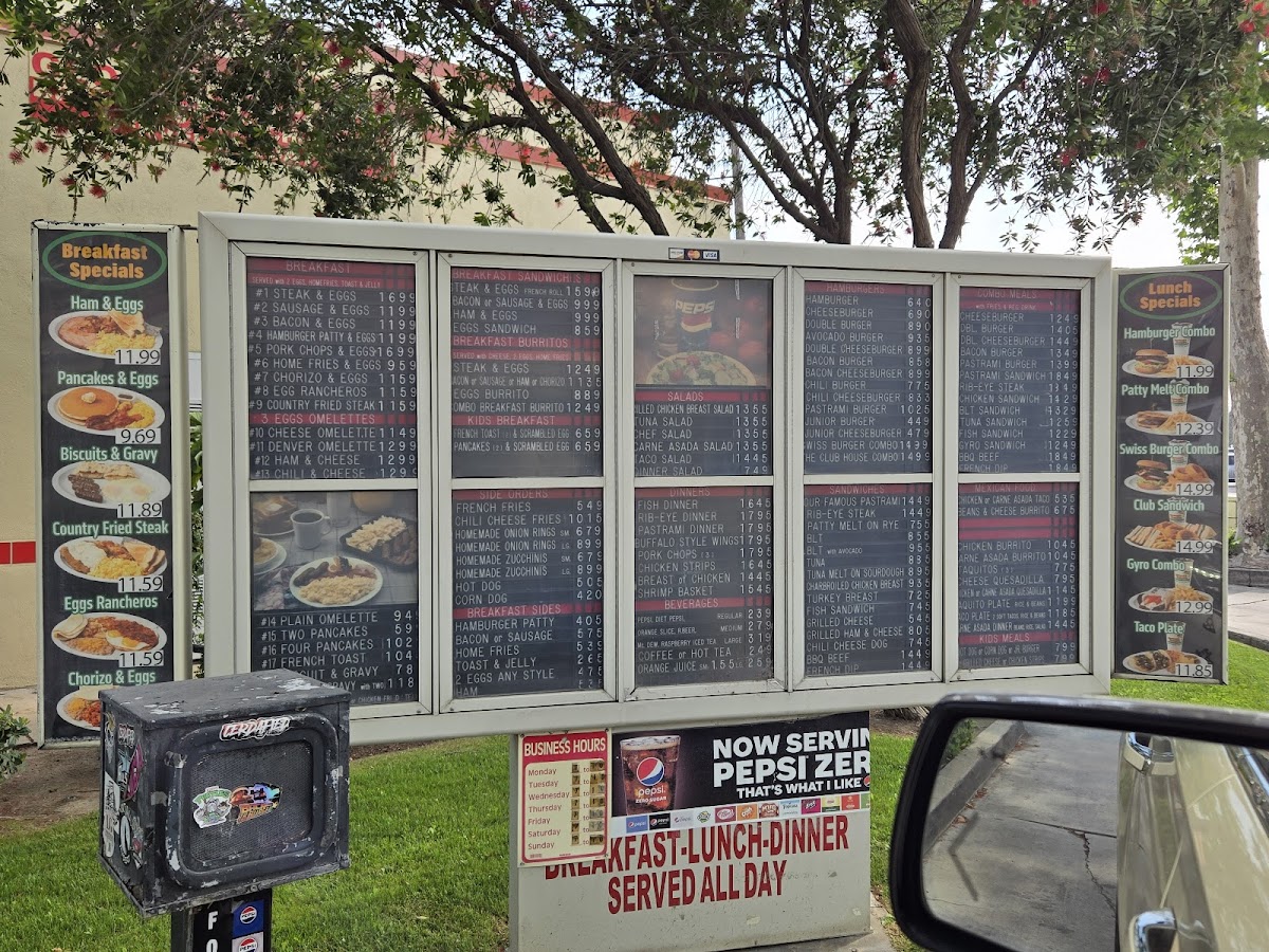 George's Burgers Photo Menu 1