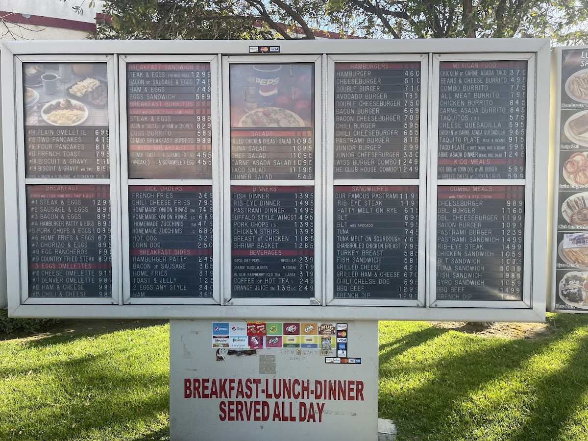 George's Burgers Photo Menu 2