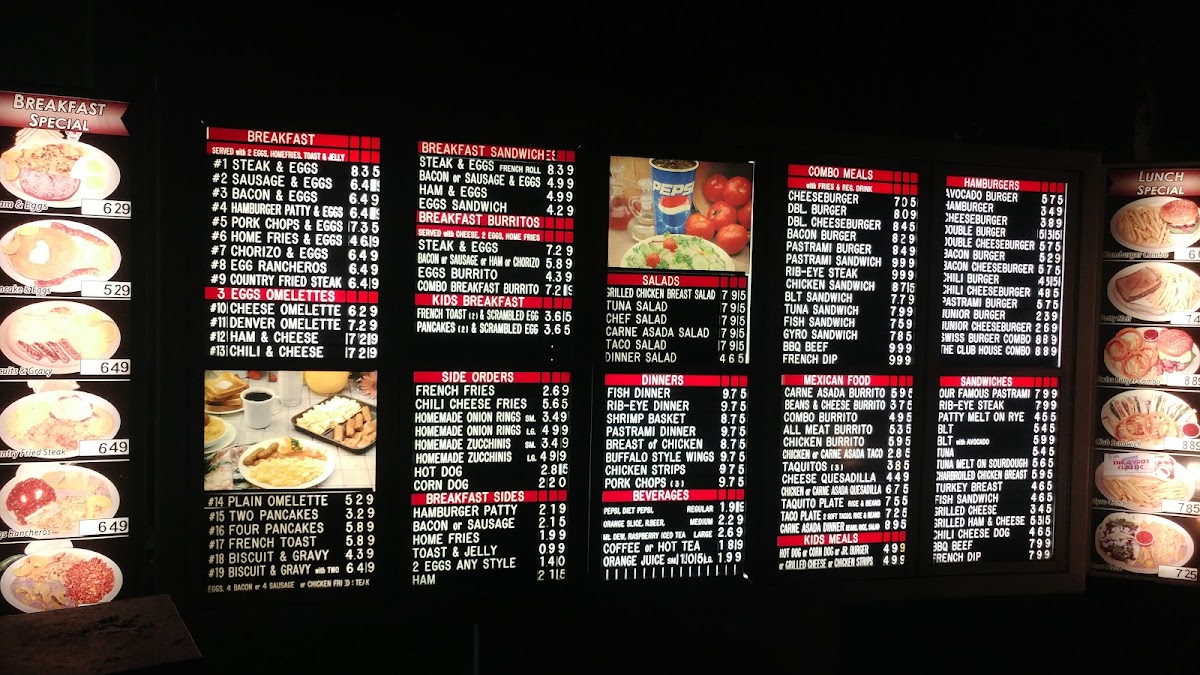 George's Burgers Photo Menu 3