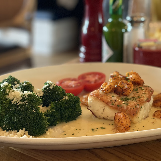 Northern Alaskan Halibut with Crispy Rock Shrimp