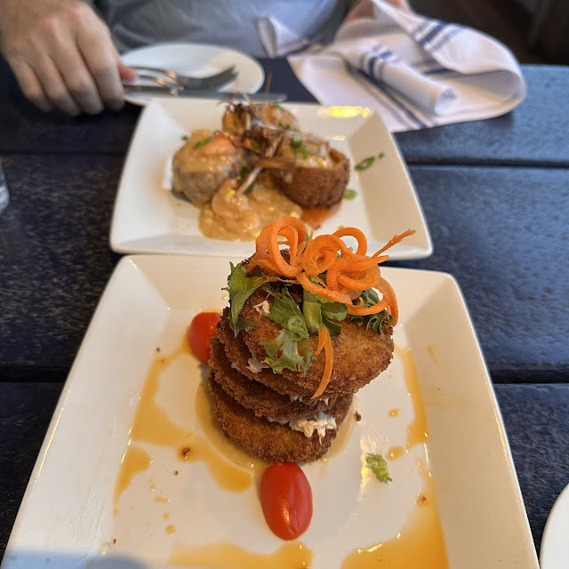 Fried Green Tomato Stack with Crab