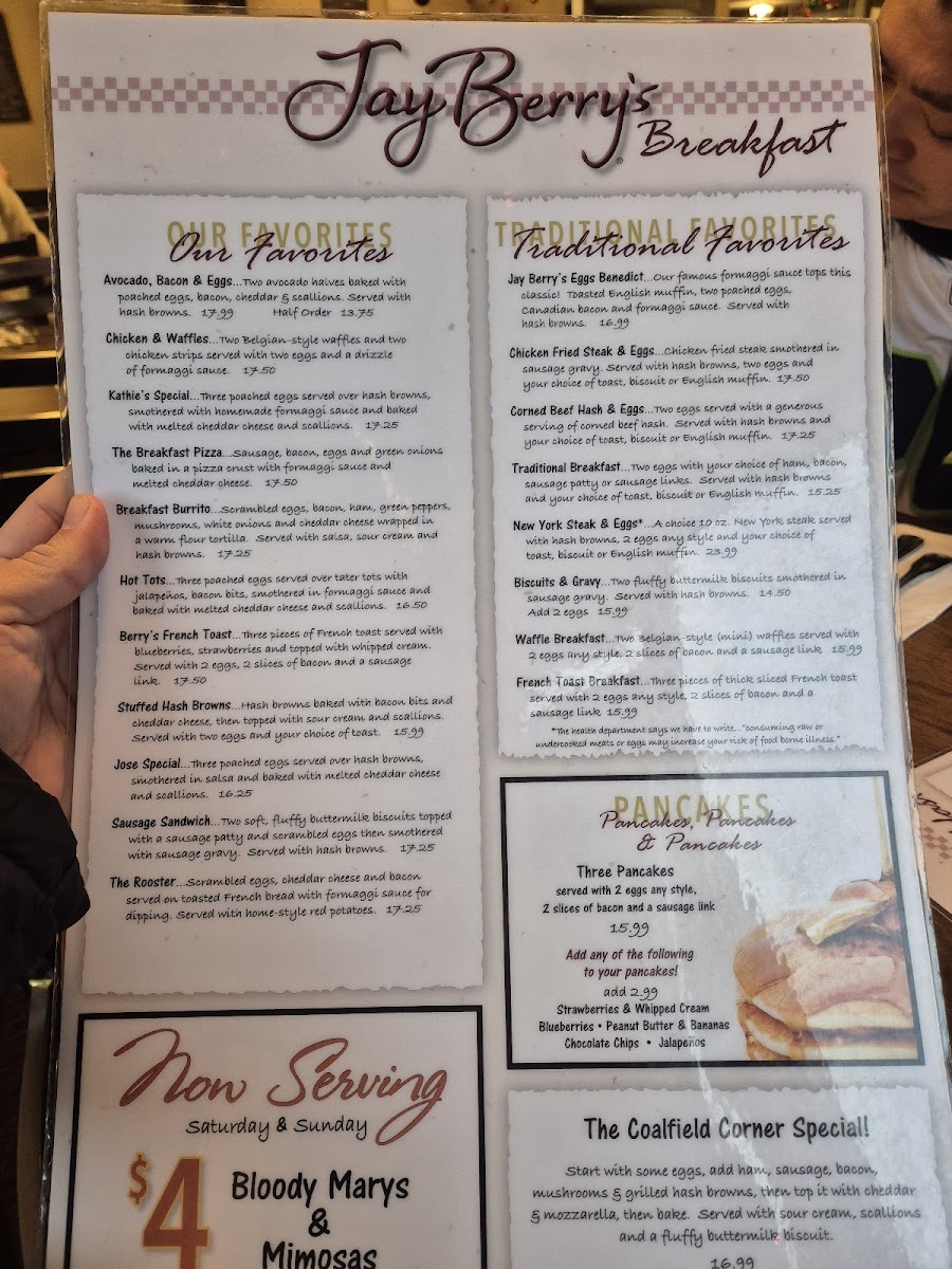 Jay Berry's Cafe Menu | Hearty Breakfast, Brunch & Comfort Food