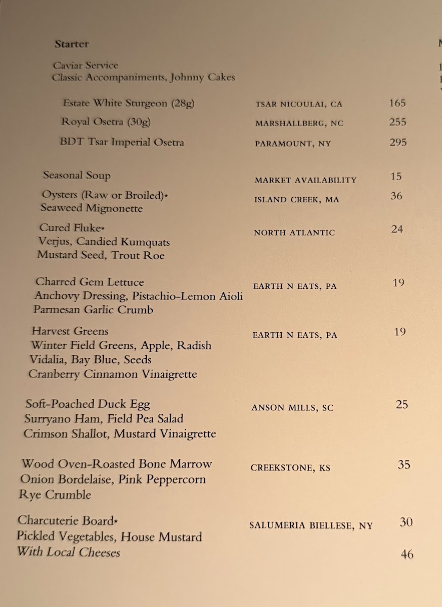 Blue Duck Tavern Photo Menu 1
