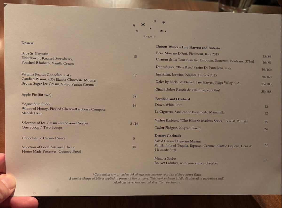 Blue Duck Tavern Photo Menu 4