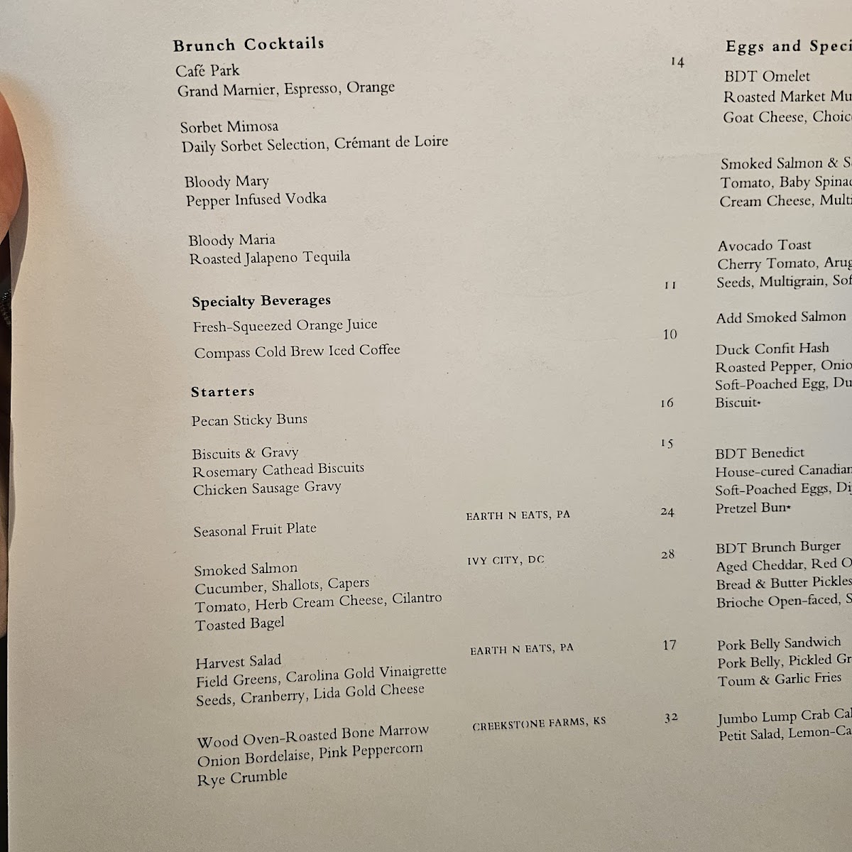 Blue Duck Tavern Photo Menu 7