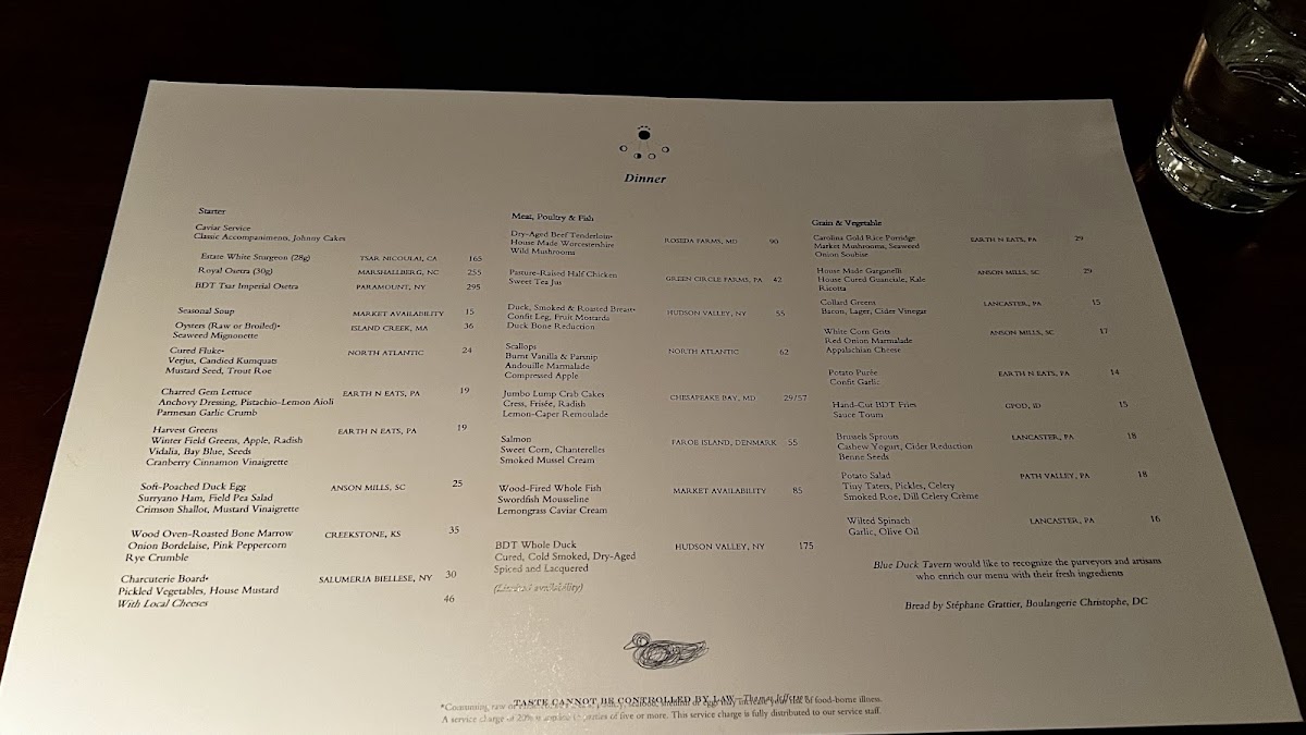 Blue Duck Tavern Photo Menu 8
