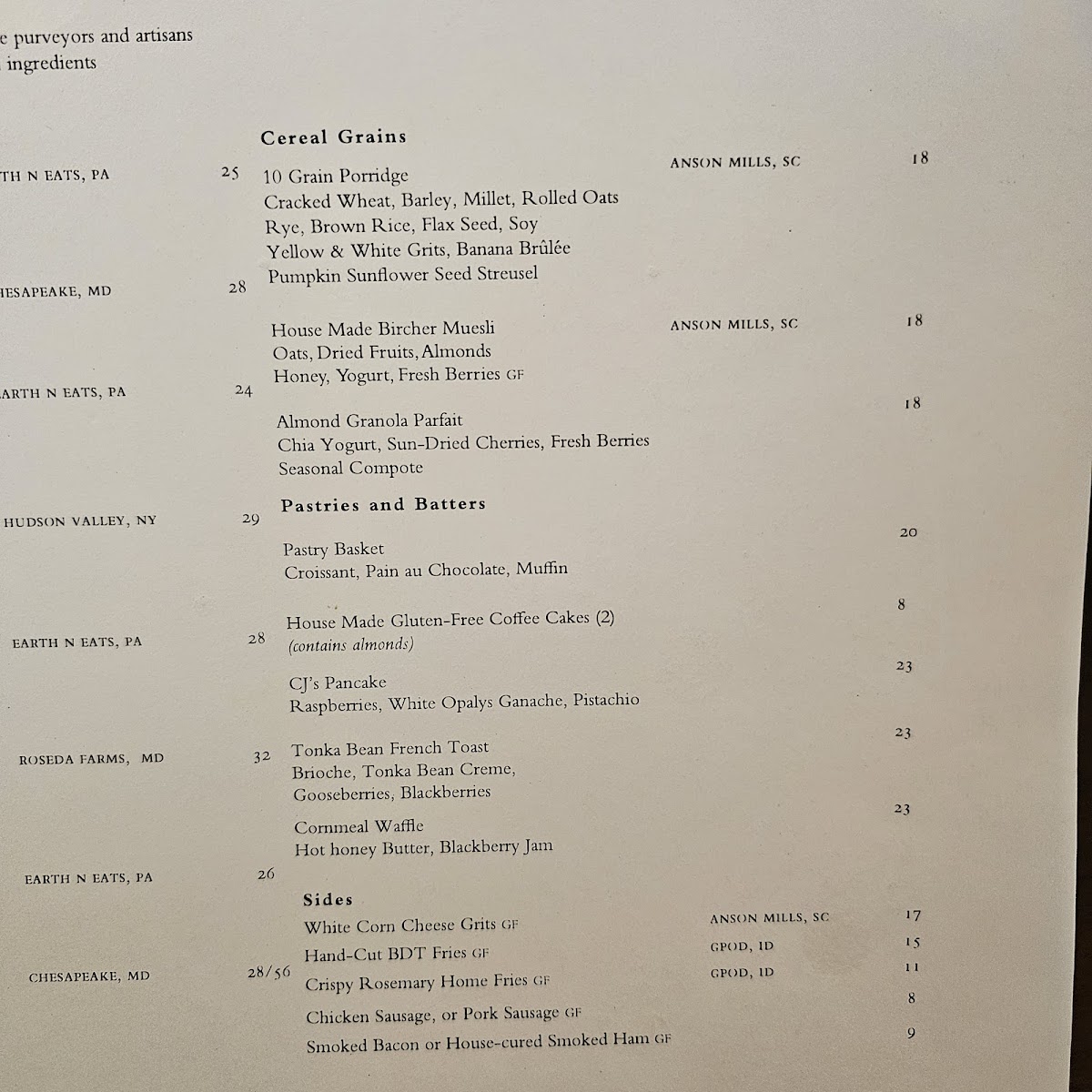 Blue Duck Tavern Photo Menu 9