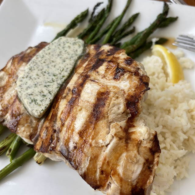 Grilled Swordfish with Asparagus