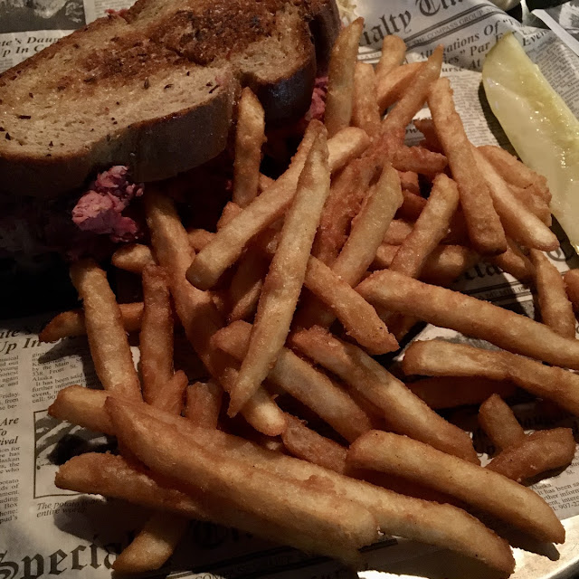 Rueben Sandwich and Fries