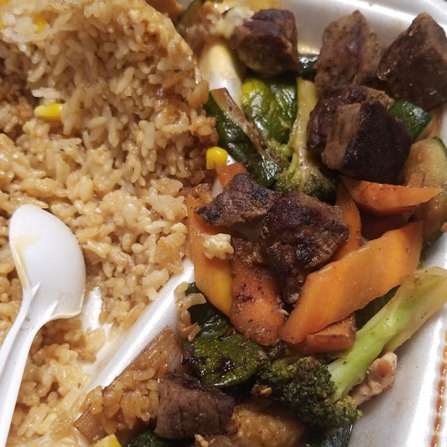 Hibachi Steak and Chicken with Fried Rice