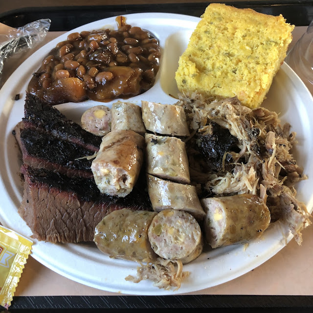 Brisket Plate and Apple Pie Beans
