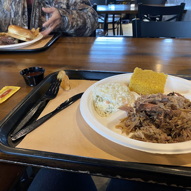 Pulled Pork Sandwich Cornbread & Coleslaw