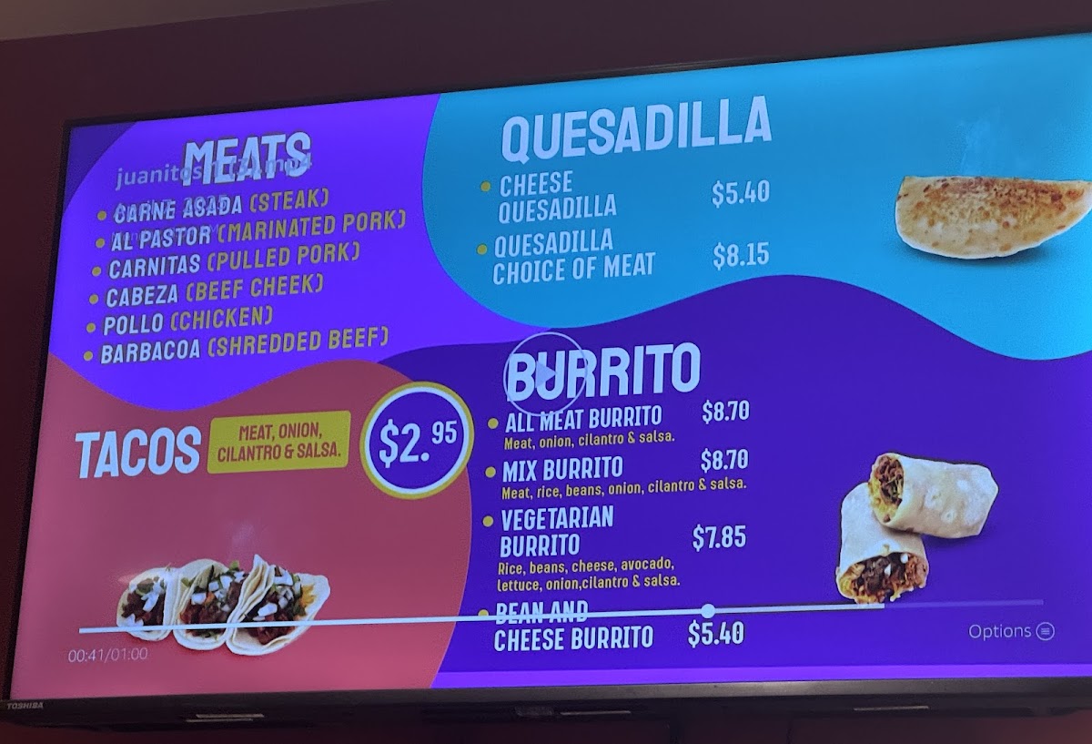 Taquería Juanitos Photo Menu 2