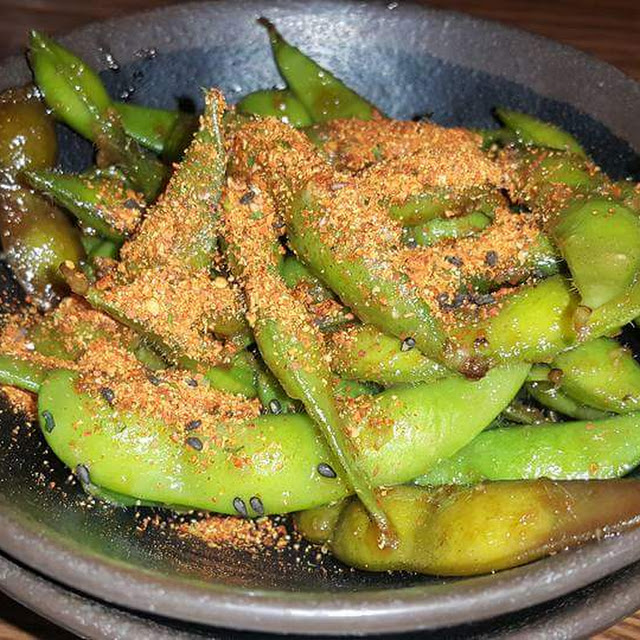 Spicy Garlic Edamame