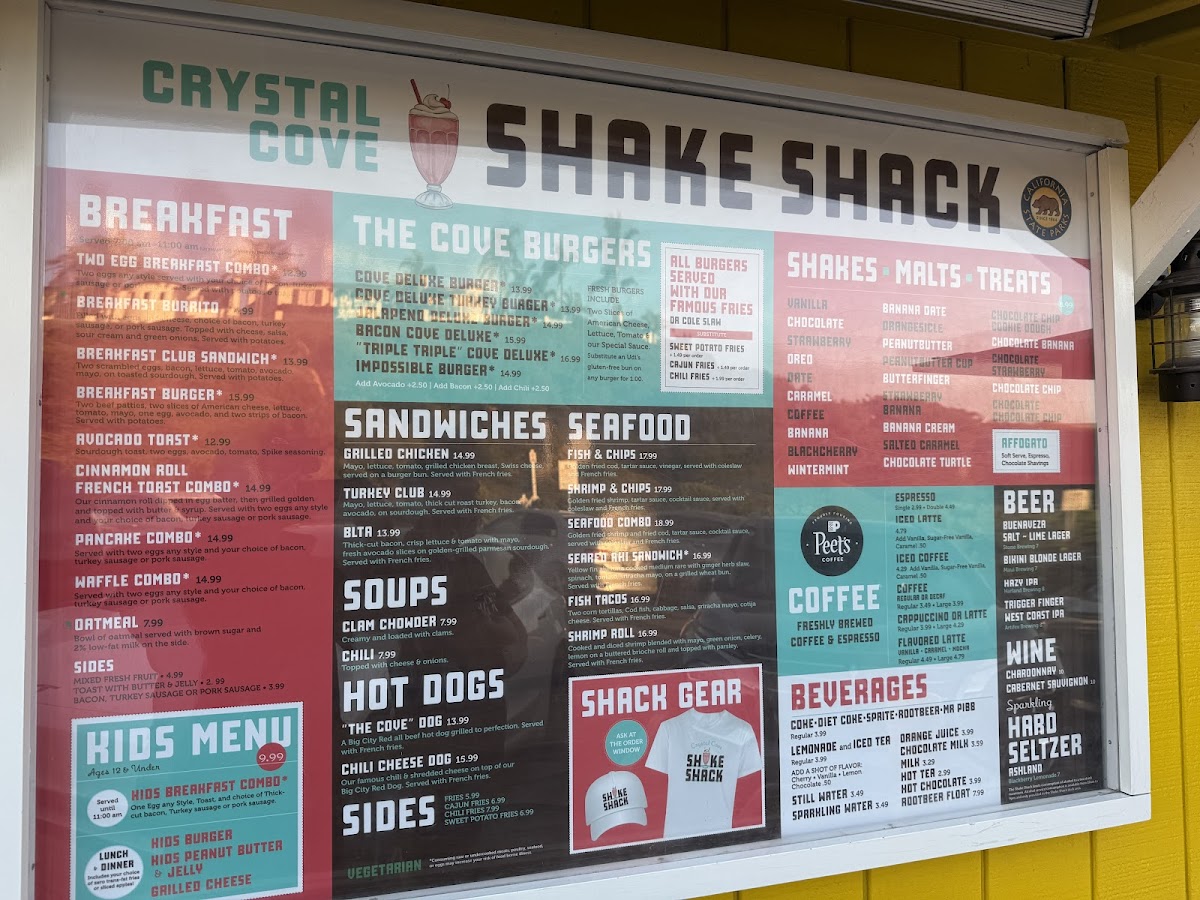 Crystal Cove Shake Shack Photo Menu 7