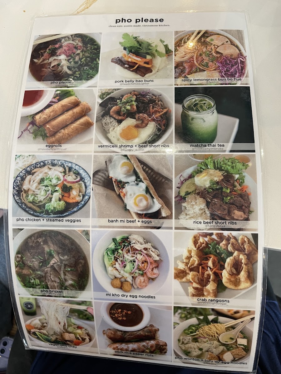 Pho Please Photo Menu 5