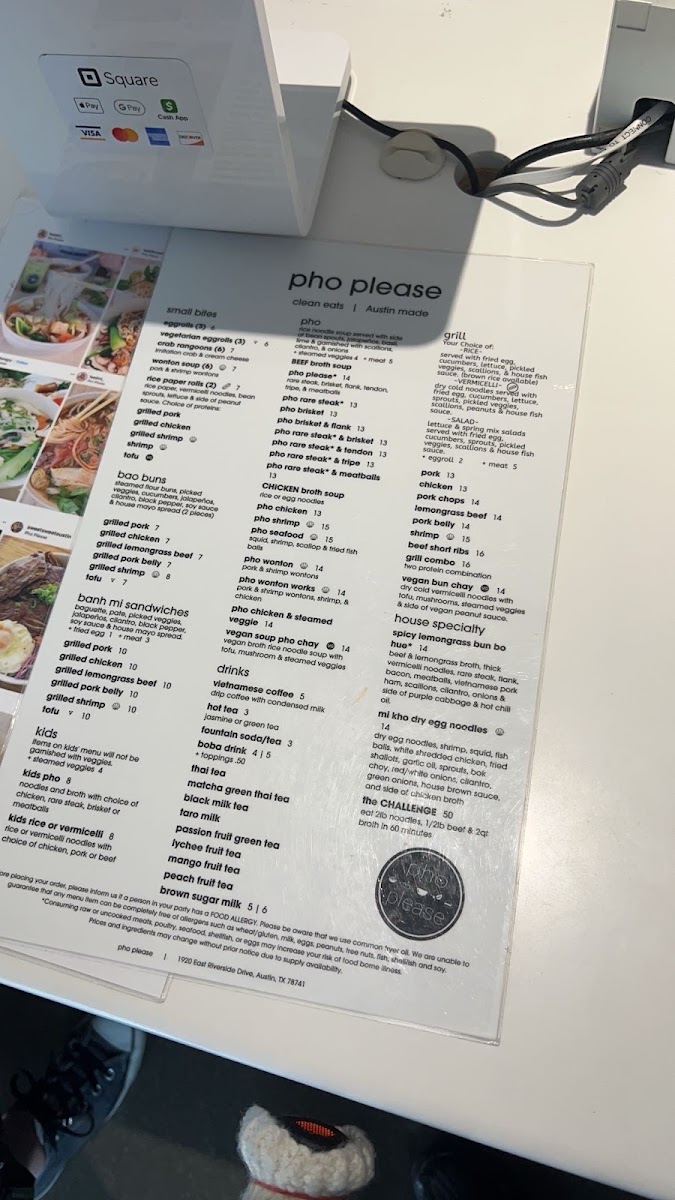 Pho Please Photo Menu 6