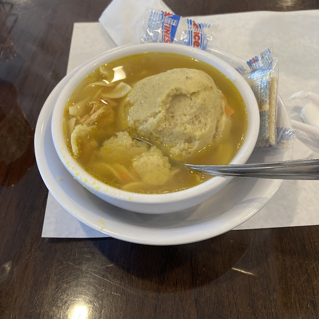 Matzo Ball Soup Knish & Stuffed Cabbage