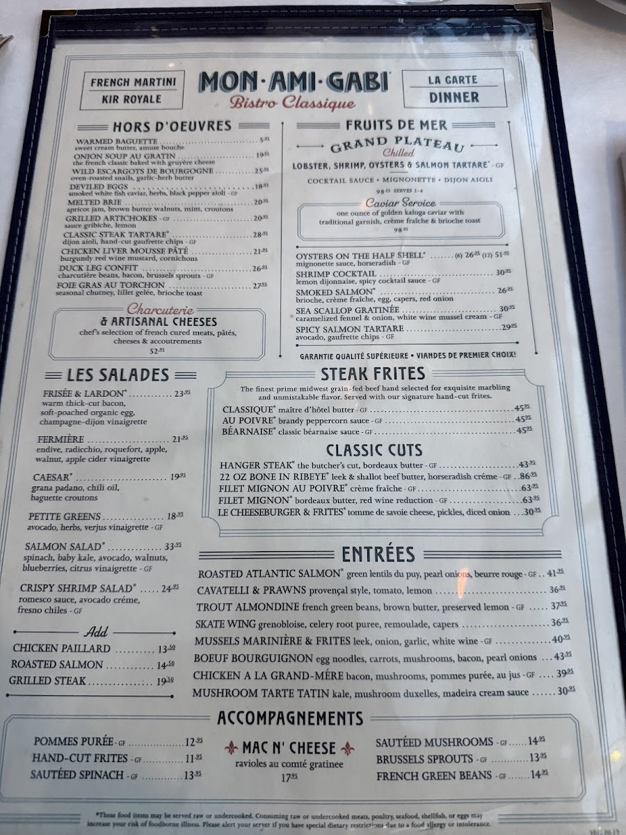 Mon Ami Gabi Photo Menu 6
